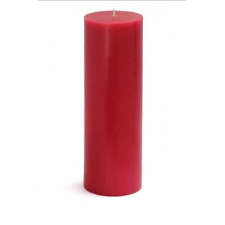 ZEST CANDLE CPZ-098-12 3 x 9 in. Red Pillar Candles, 12PK CPZ-098_12